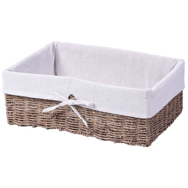 Vintiquewise Storage Basket, Brown, Seagrass QI003418